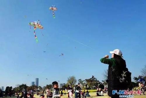 放風箏  圖源：福州日報